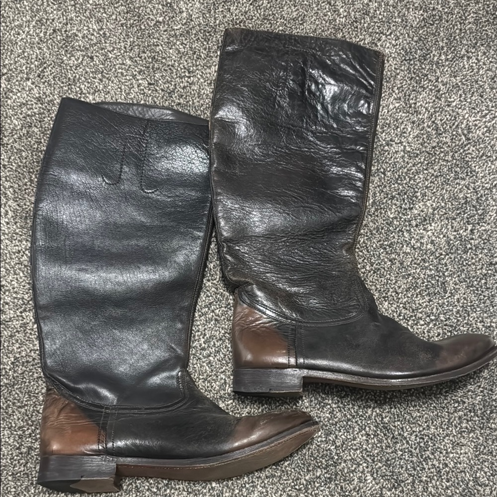 ASH Two Tone Knee Riding Boots 41 - Picture 2 of 3